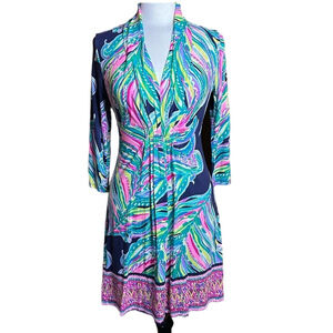 Lilly Pulitzer Margate Don’t Leave Me Hanging Dress Size M - EUC